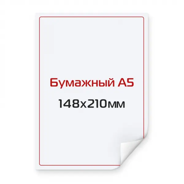 3_1 Наклейка бумажная А5 148х210 мм