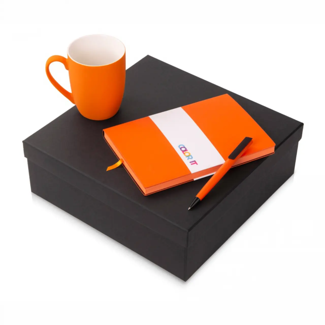 Подарочный набор «COLOR IT» c блокнотом, ручкой и кружкой
