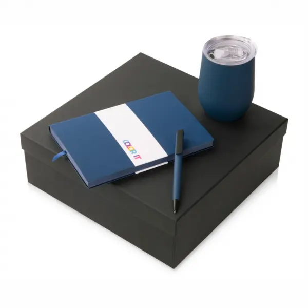 Подарочный набор «COLOR IT» c блокнотом, ручкой и термокружкой