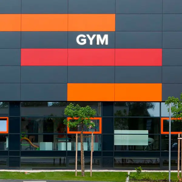 Световая вывеска «GYM»
