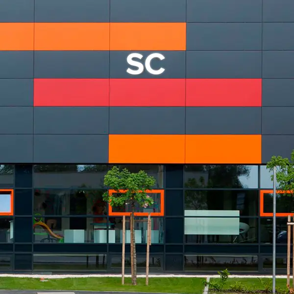 Световая вывеска «SC»