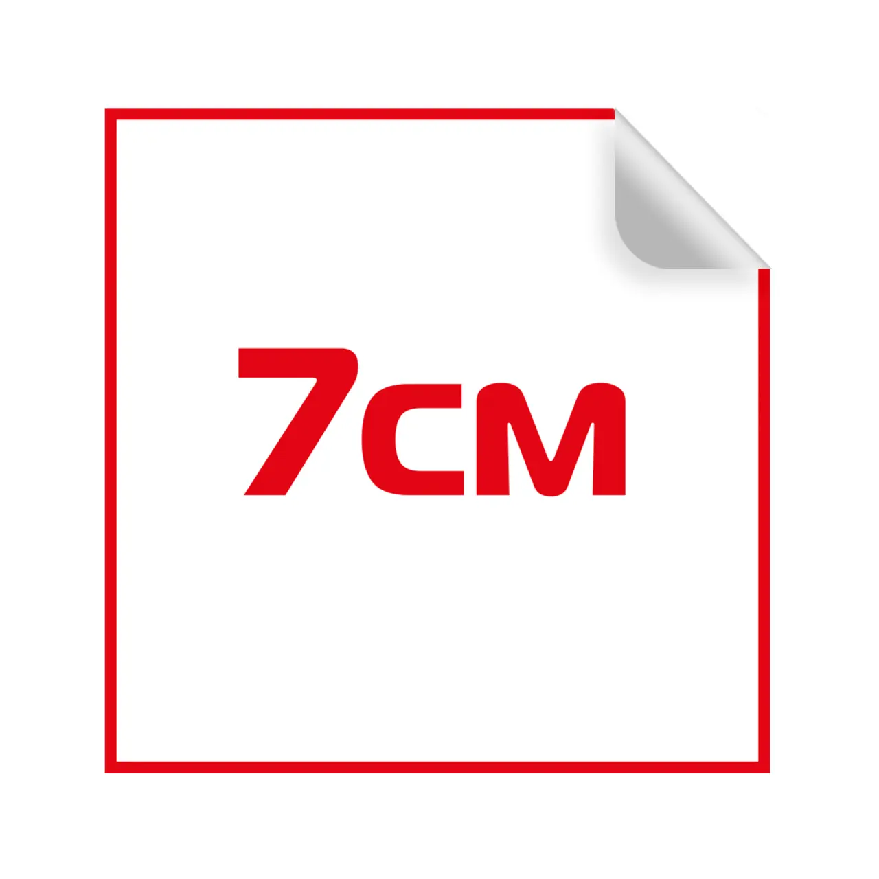 Бумажные самоклеящиеся квадратные стикеры 7х7 см