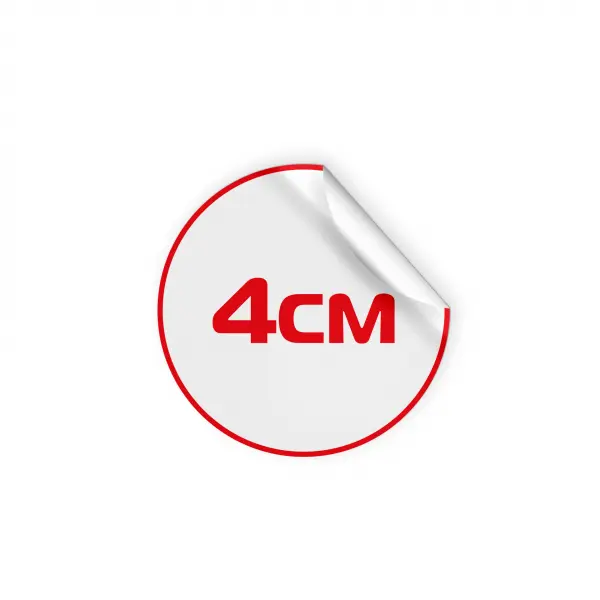 Бумажные самоклеящиеся круглые стикеры 4 см