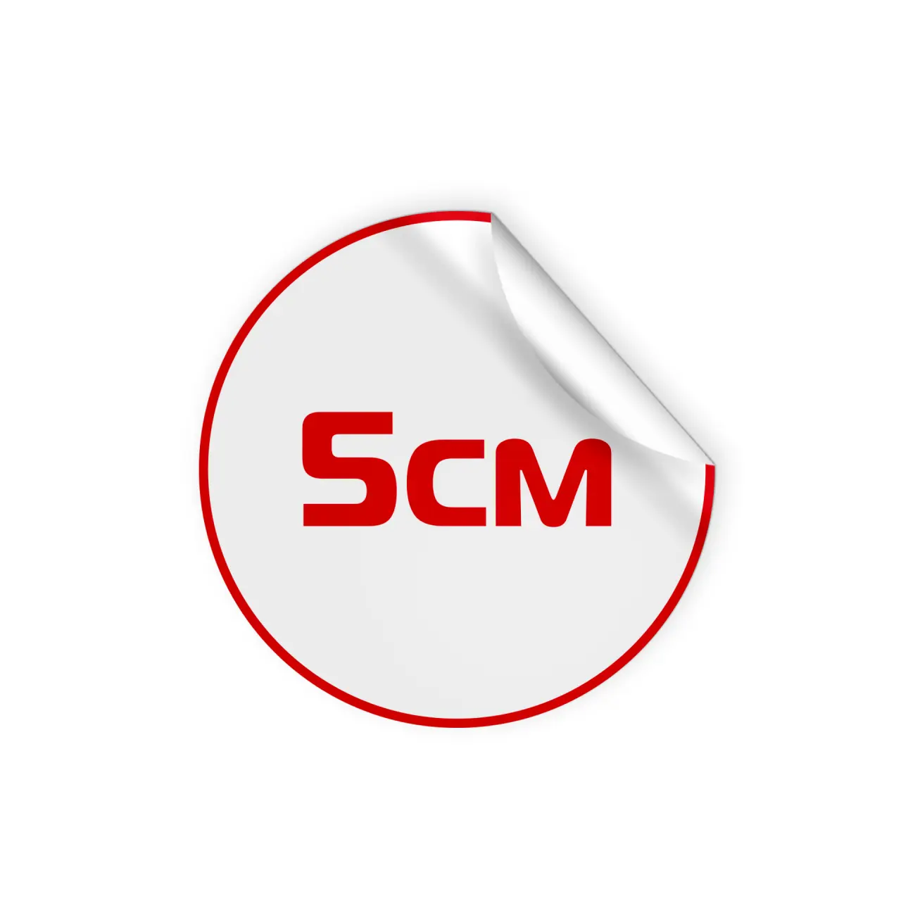 Бумажные самоклеящиеся круглые стикеры 5 см