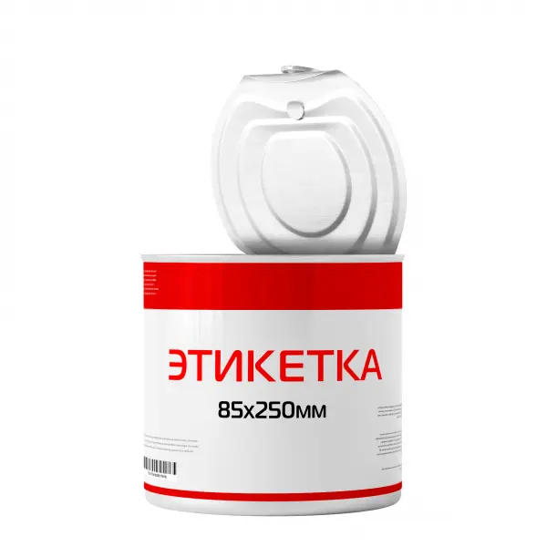 Круговая бумажная этикетка 85х250 мм