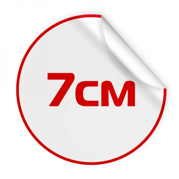 Бумажные самоклеящиеся круглые стикеры 7 см