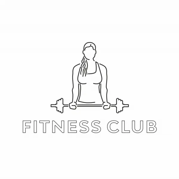 Неоновая вывеска «FITNES CLUB» (176х118 см)