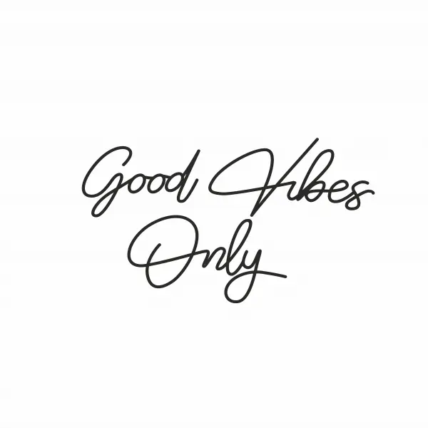 Неоновая вывеска «GOODS VIBE ONLY» (136х80 см)