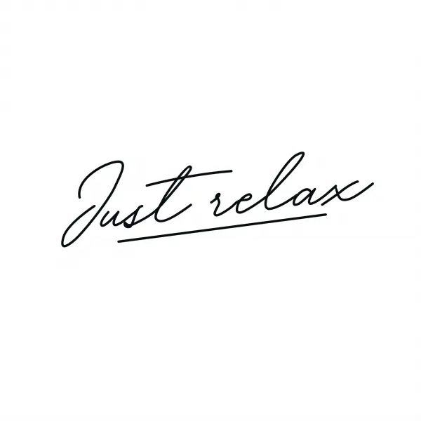 Неоновая вывеска «JUST RELAX» (200х66 см)