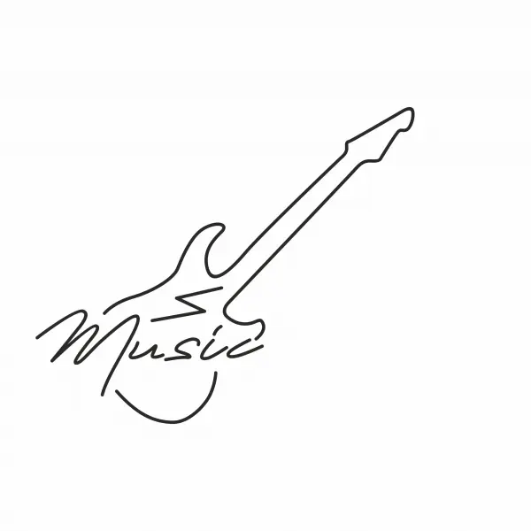 Неоновая вывеска «MUSIC» (104х90 см)
