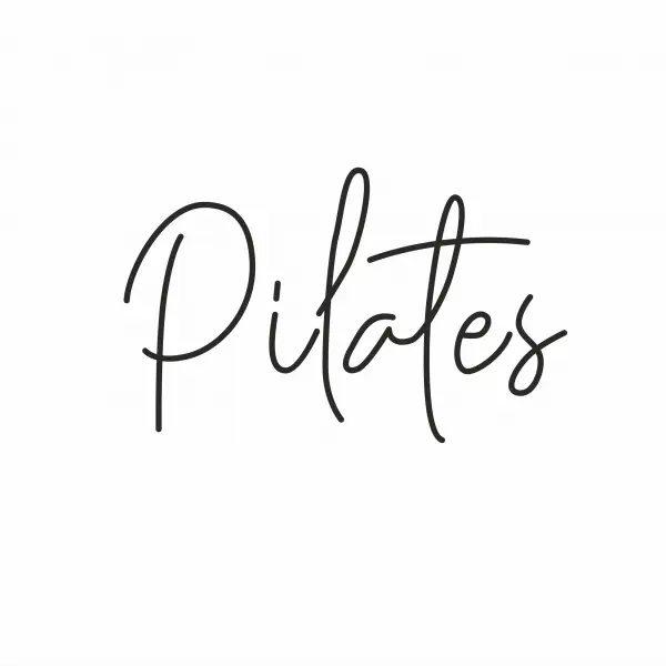 Неоновая вывеска «PILATES» (100х65 см)