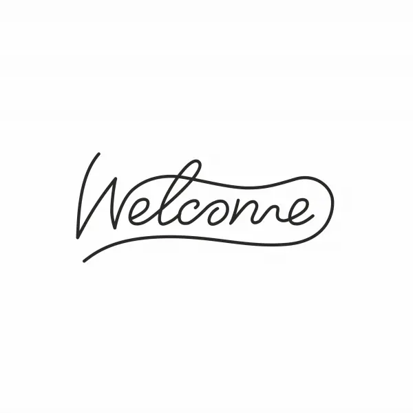 Неоновая вывеска «WELCOM» (150х70 см)