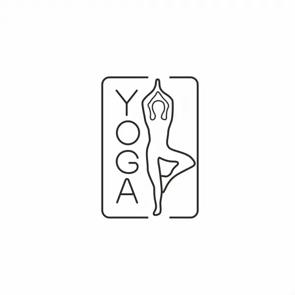 Неоновая вывеска «YOGA» (52х74 см)