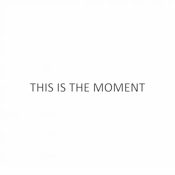 Неоновый подвесной светильник «THIS IS THE MOMENT» (230х230 см)
